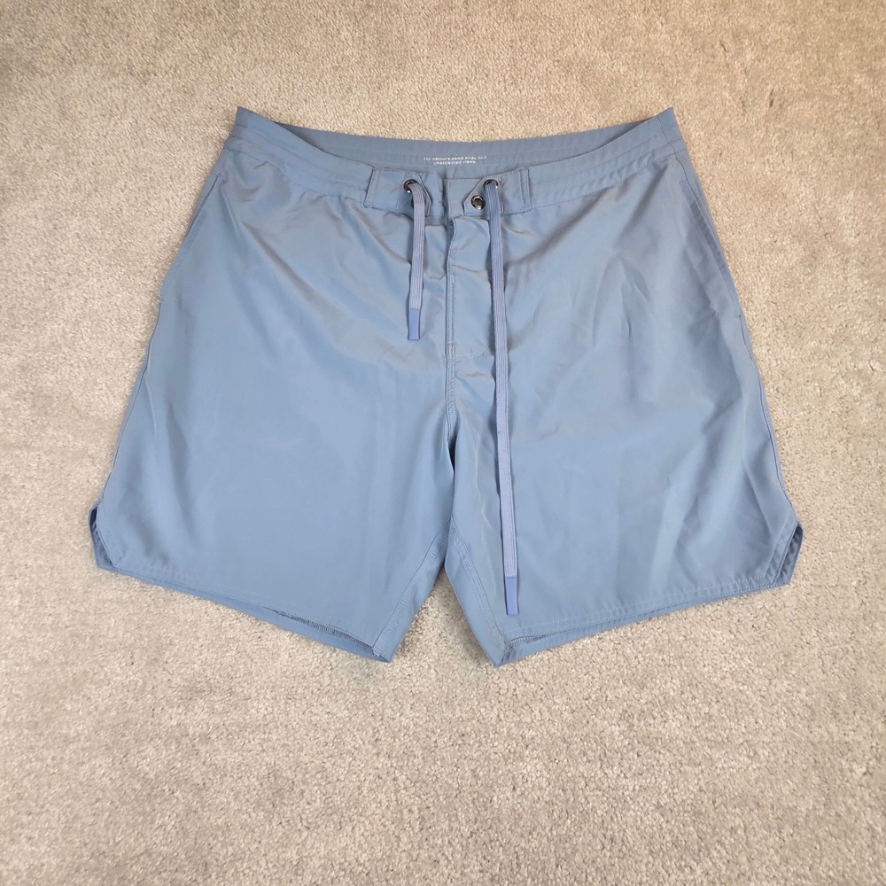 Bamboo Ave The Bound Short Mens XL Blue Sustainable Board Shorts Swim Trunks